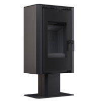 Сталева піч BOKAR Aston FD 4380 ( 9,0 кв ) black ceramatex