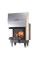 Каминная топка BOKAR 755047 LG (15,2 кВт) Black Ceramatex – купить угловую гильотинную топку