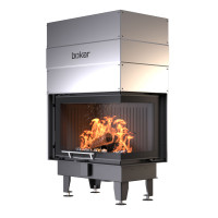 Камінна топка BOKAR 855047R G (17 kW ) black ceramatex