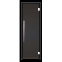 Скляні двері для хамама GREUS Black Edition 80/200 Dark grey