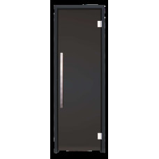 Скляні двері для хамама GREUS Black Edition 80/200 Dark grey