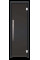 Скляні двері для хамама GREUS Black Edition 80/200 Dark grey