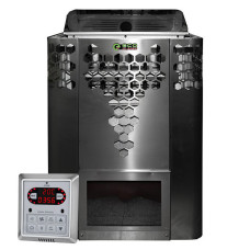 Електрокаменка для лазні та сауни Ecoflame HYB90 9 кВт + пульт CON6