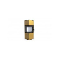 Сталева піч Defro Home QUADROOM Золотий...