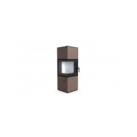 Сталева піч Defro Home QUADROOM Коричневий...