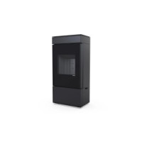 Сталева піч Defro Home CUBE MINI 2.0 Чорний (чорний шам...