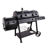Комбінований гриль-коптильня Oklahoma Joe’s Longhorn Combo Charcoal/Gas Smoker & Grill