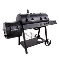 Комбінований гриль-коптильня Oklahoma Joe’s Longhorn Combo Charcoal/Gas Smoker & Grill