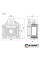 Камінна топка KAWMET W3 тристороння (16,7 kW)