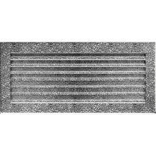 Камінна решітка Kratki FRESH чорно-срібна 17x37