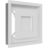 Камінна решітка Kratki WIND біла 22x22