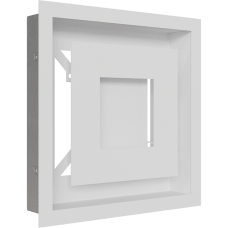 Камінна решітка Kratki WIND біла 22x22