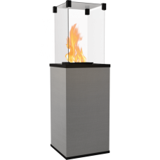 Газовий обігрівач Kratki PATIO MINI керамограніт FILO ARGENTO - ручне управління