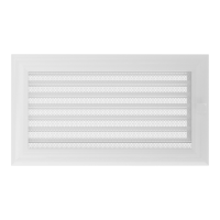 Камінна решітка Kratki Oskar біла з жалюзями 17x30