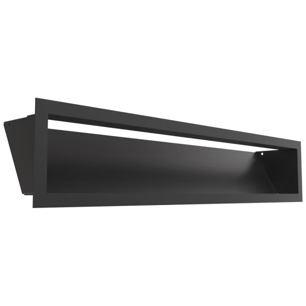 Камінна решітка Kratki LUFT чорна 12x60 Slim