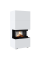 Камінна топка Kratki NBC 7 в обудові HOME EASY BOX стальний - білий