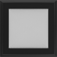 Камінна решітка Kratki Oskar чорна 17x17