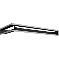 Камінна решітка Kratki LUFT кутовий правий шліфований 40x80x9
