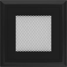 Камінна решітка Kratki Oskar чорна 11x11