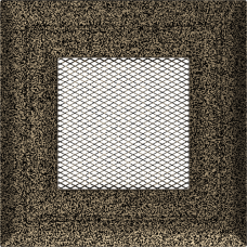 Камінна решітка Kratki Oskar чорно-золота 11x11