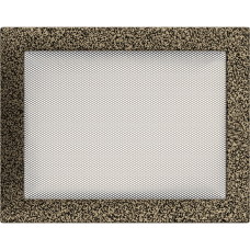 Камінна решітка Kratki чорно-золота 22x30