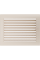 Камінна решітка Kratki кремова з жалюзями 22x30