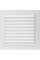 Камінна решітка Kratki Oskar біла з жалюзями 22x22