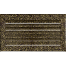 Камінна решітка Kratki FRESH чорно-золота 17x30