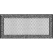 Камінна решітка Kratki Oskar чорно-срібна 17x37