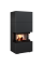 Камінна топка Kratki NBC 7 в обудові HOME EASY BOX стальний - чорний