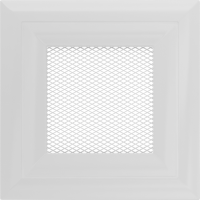 Камінна решітка Kratki Oskar біла 11x11