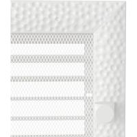 Камінна решітка Kratki Venus біла з жалюзями 22x45