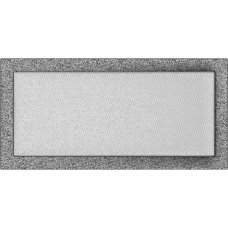 Камінна решітка Kratki чорно-срібна 22x45