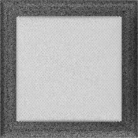 Камінна решітка Kratki Oskar чорно-срібна 22x22