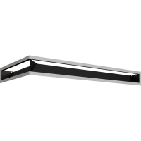 Камінна решітка Kratki LUFT SF кутовий правий шліфований 40x80x9