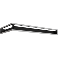Камінна решітка Kratki LUFT SF кутовий правий шліфований 40x80x9