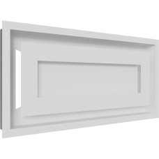 Камінна решітка Kratki WIND біла 22x45