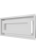 Камінна решітка Kratki WIND біла 22x45