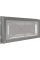 Камінна решітка Kratki WIND біла 22x45