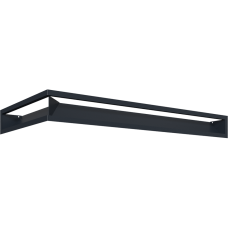 Камінна решітка Kratki LUFT SF кутовий правий графітовий 40x80x9