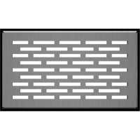 Камінна решітка Kratki FLOOR шліфована 11x17