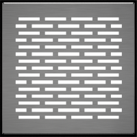 Камінна решітка Kratki FLOOR шліфована 17x17