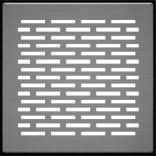 Камінна решітка Kratki FLOOR шліфована 17x17