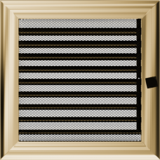 Камінна решітка Kratki Oskar з жалюзями 22x22