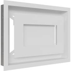 Камінна решітка Kratki WIND біла 22x30