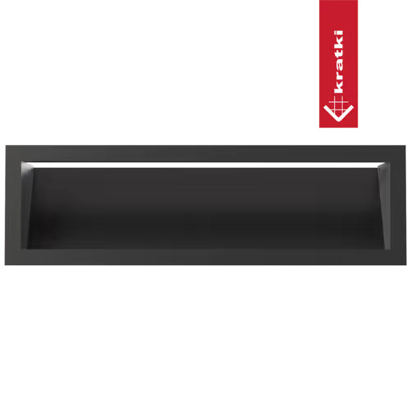 Камінна решітка Kratki LUFT чорна 12x40
