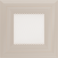 Камінна решітка Kratki Oskar кремова 11x11