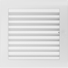 Камінна решітка Kratki біла з жалюзями 22x22