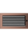 Камінна решітка Kratki мідь гальванічна з жалюзями 17x30