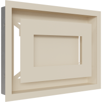 Камінна решітка Kratki WIND кремова 22x30